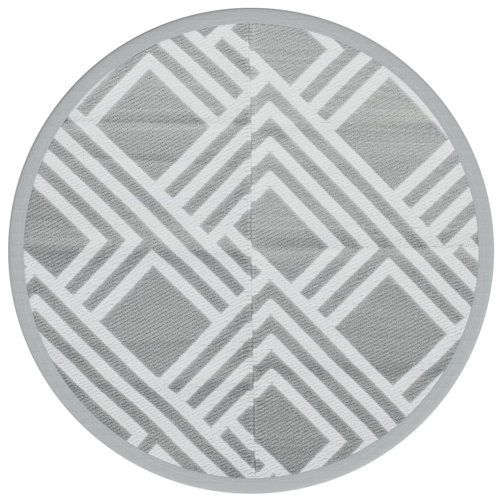 vidaXL Covor de exterior, ARAKIL gri, Ø160 cm, PP vidaXL Covor de exterior, ARAKIL gri, Ø160 cm, PP