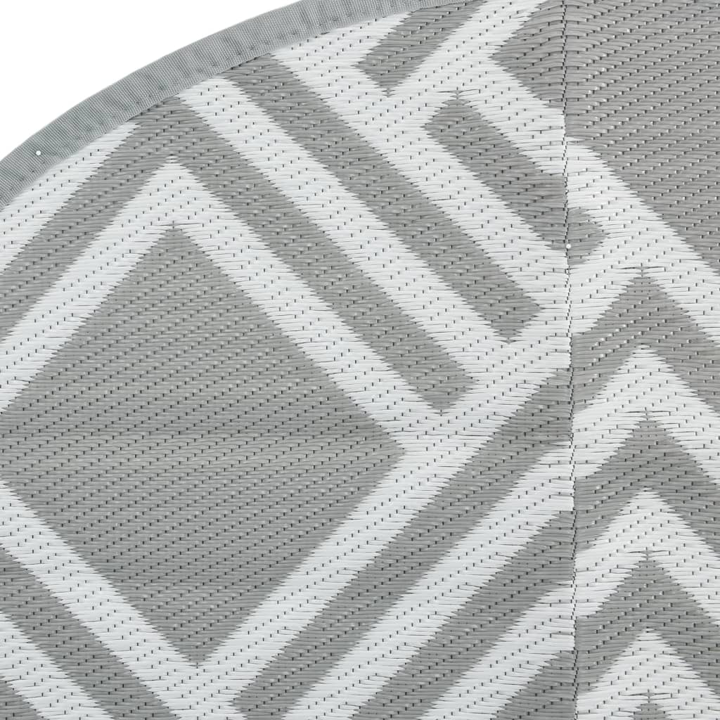 vidaXL Covor de exterior, ARAKIL gri, Ø160 cm, PP vidaXL Covor de exterior, ARAKIL gri, Ø160 cm, PP