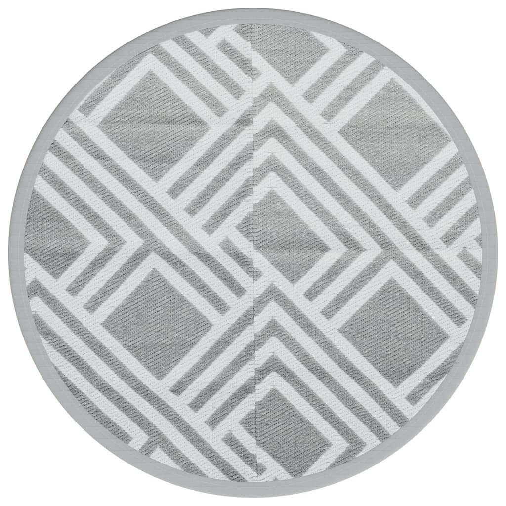 vidaXL Covor de exterior, ARAKIL gri, Ø200 cm, PP vidaXL Covor de exterior, ARAKIL gri, Ø200 cm, PP