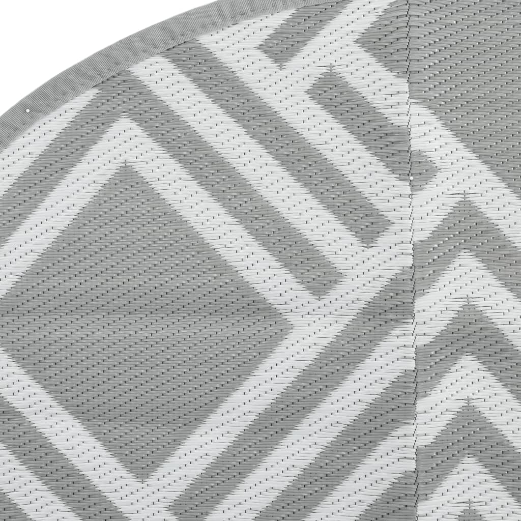 vidaXL Covor de exterior, ARAKIL gri, Ø200 cm, PP vidaXL Covor de exterior, ARAKIL gri, Ø200 cm, PP
