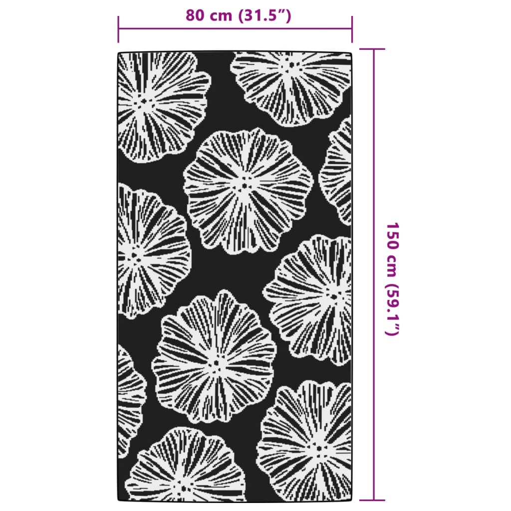 vidaXL Covor de exterior, ARAKIL verde, 80x150 cm, PP vidaXL Covor de exterior, ARAKIL verde, 80x150 cm, PP
