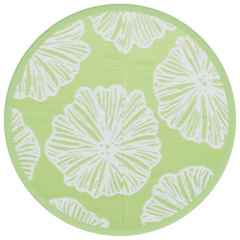 vidaXL Covor de exterior, ARAKIL verde, Ø120 cm, PP vidaXL Covor de exterior, ARAKIL verde, Ø120 cm, PP