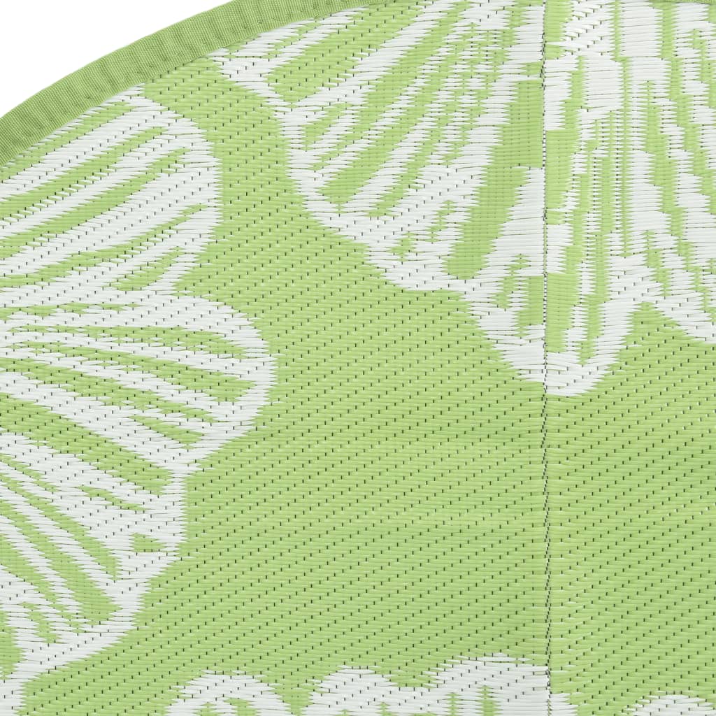 vidaXL Covor de exterior, ARAKIL verde, Ø120 cm, PP vidaXL Covor de exterior, ARAKIL verde, Ø120 cm, PP