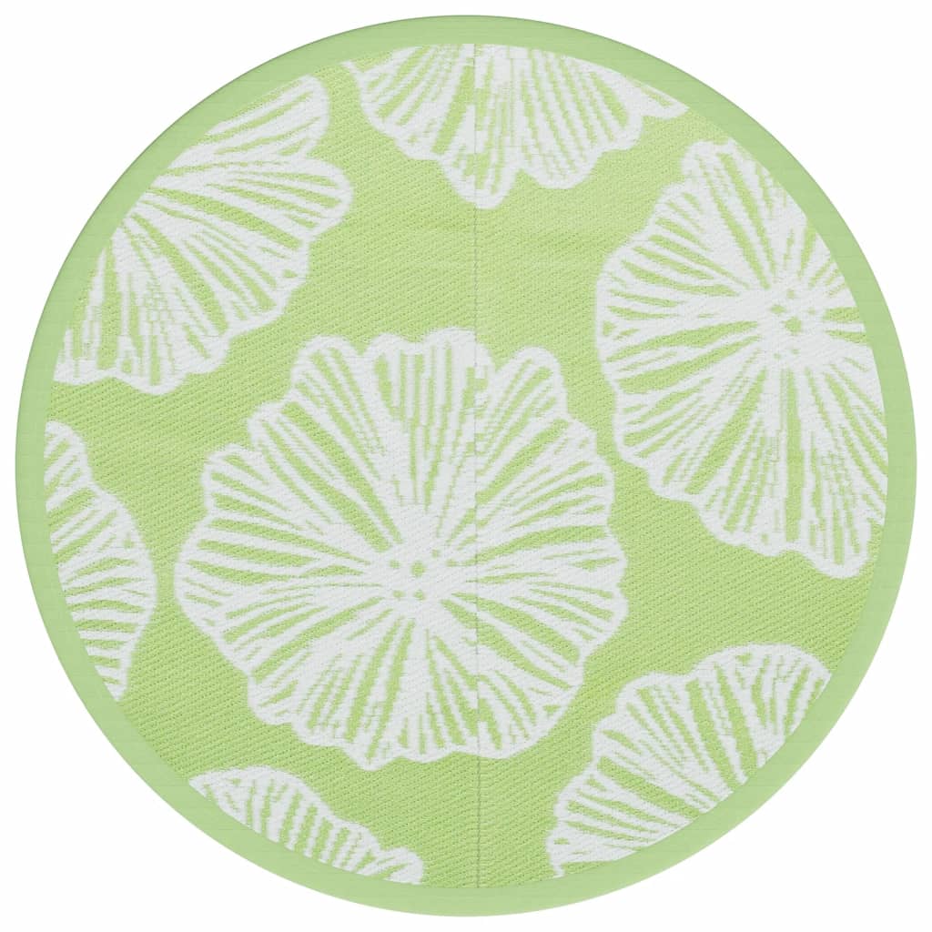 vidaXL Covor de exterior, ARAKIL verde, Ø160 cm, PP vidaXL Covor de exterior, ARAKIL verde, Ø160 cm, PP