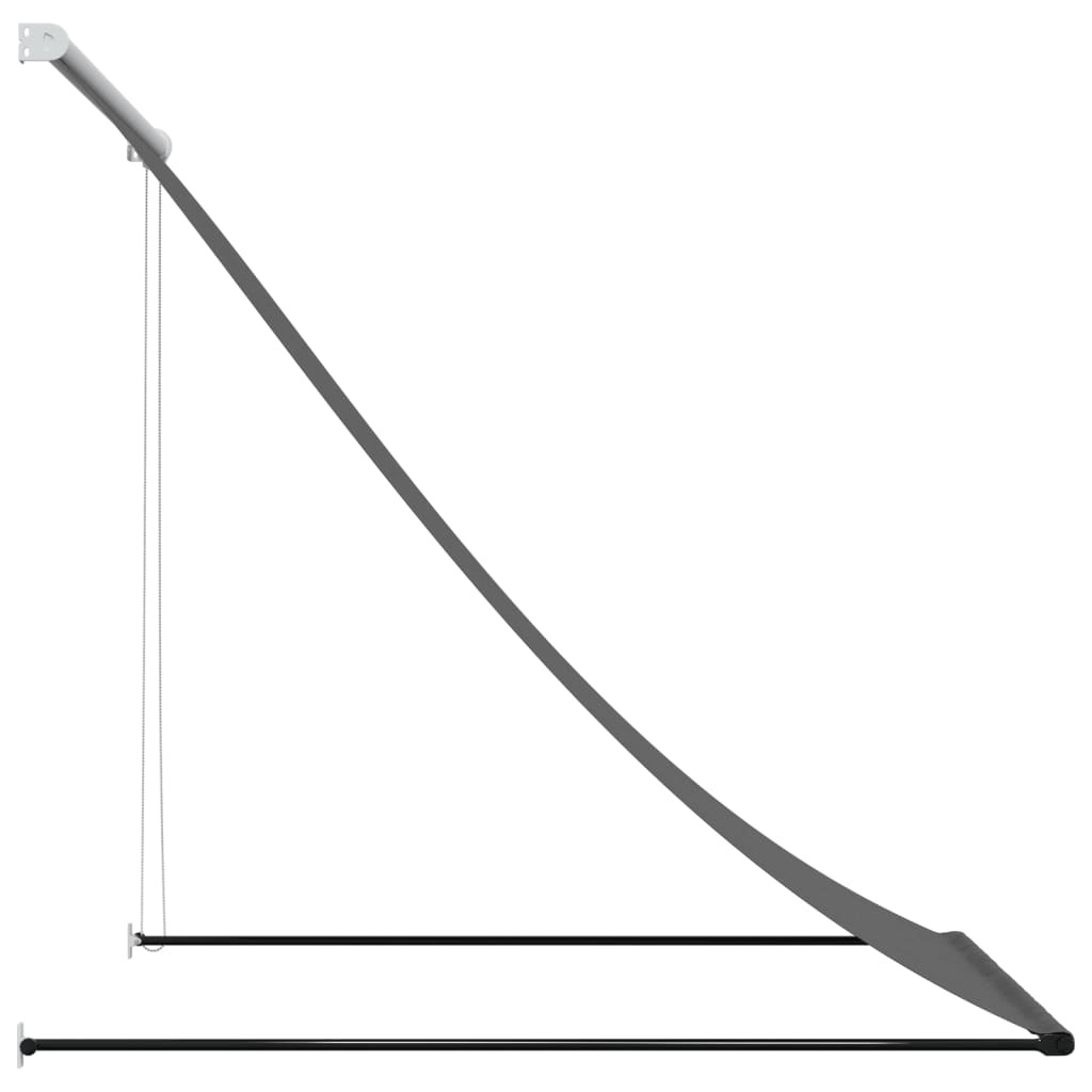 vidaXL Copertină retractabilă, antracit, 150x150 cm, țesătură și oțel