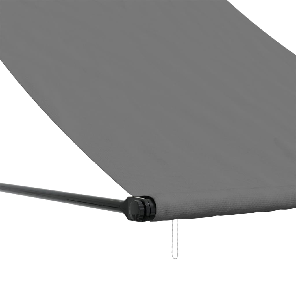 vidaXL Copertină retractabilă, antracit, 150x150 cm, țesătură și oțel
