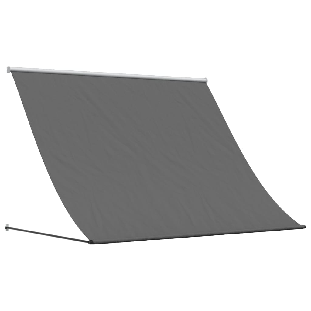 vidaXL Copertină retractabilă, antracit, 250x150 cm, țesătură și oțel