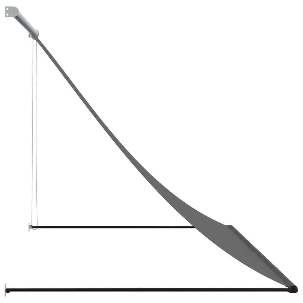 vidaXL Copertină retractabilă, antracit, 250x150 cm, țesătură și oțel