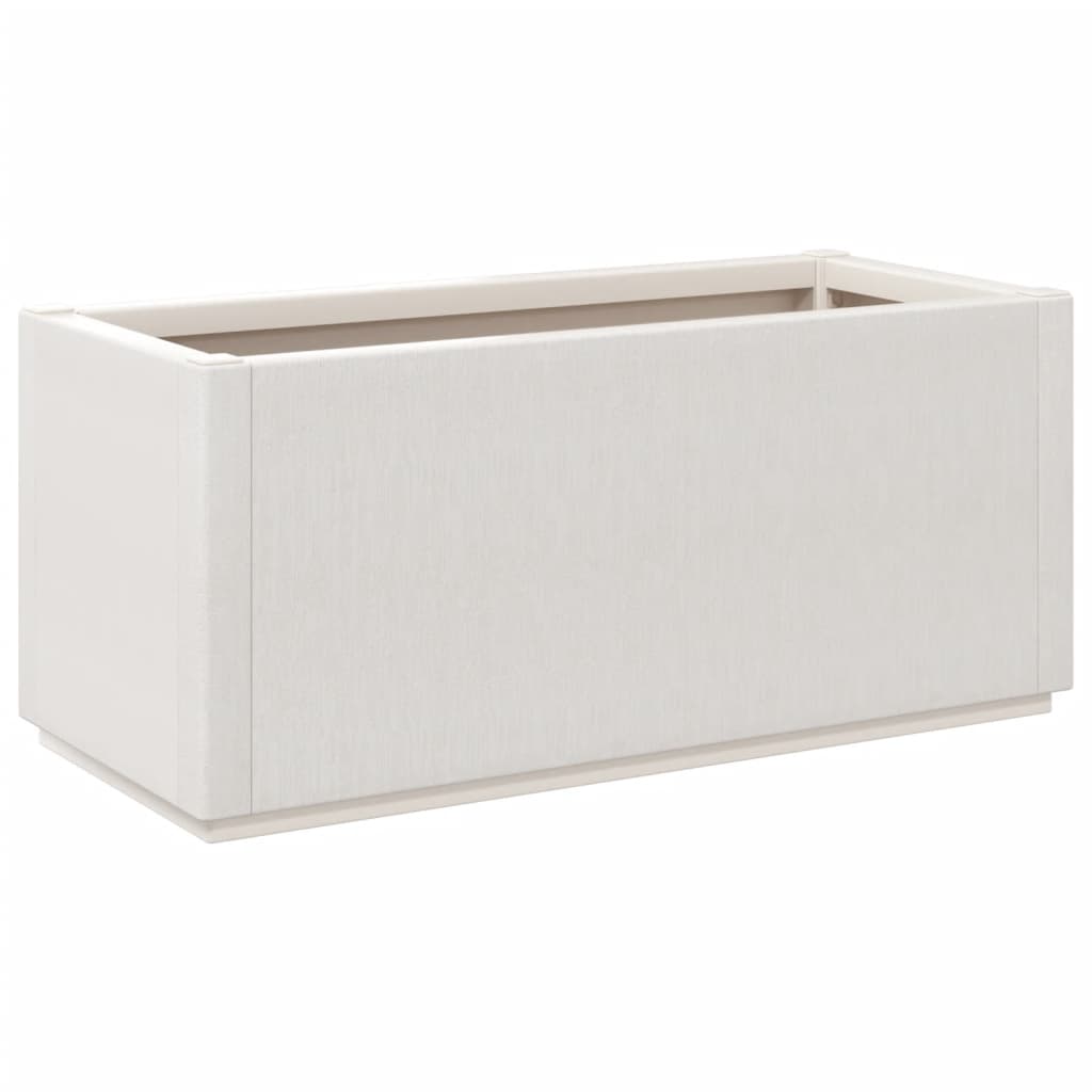 vidaXL Jardinieră de grădină, alb, 80x36x35 cm, PP vidaXL Jardinieră de grădină, alb, 80x36x35 cm, PP
