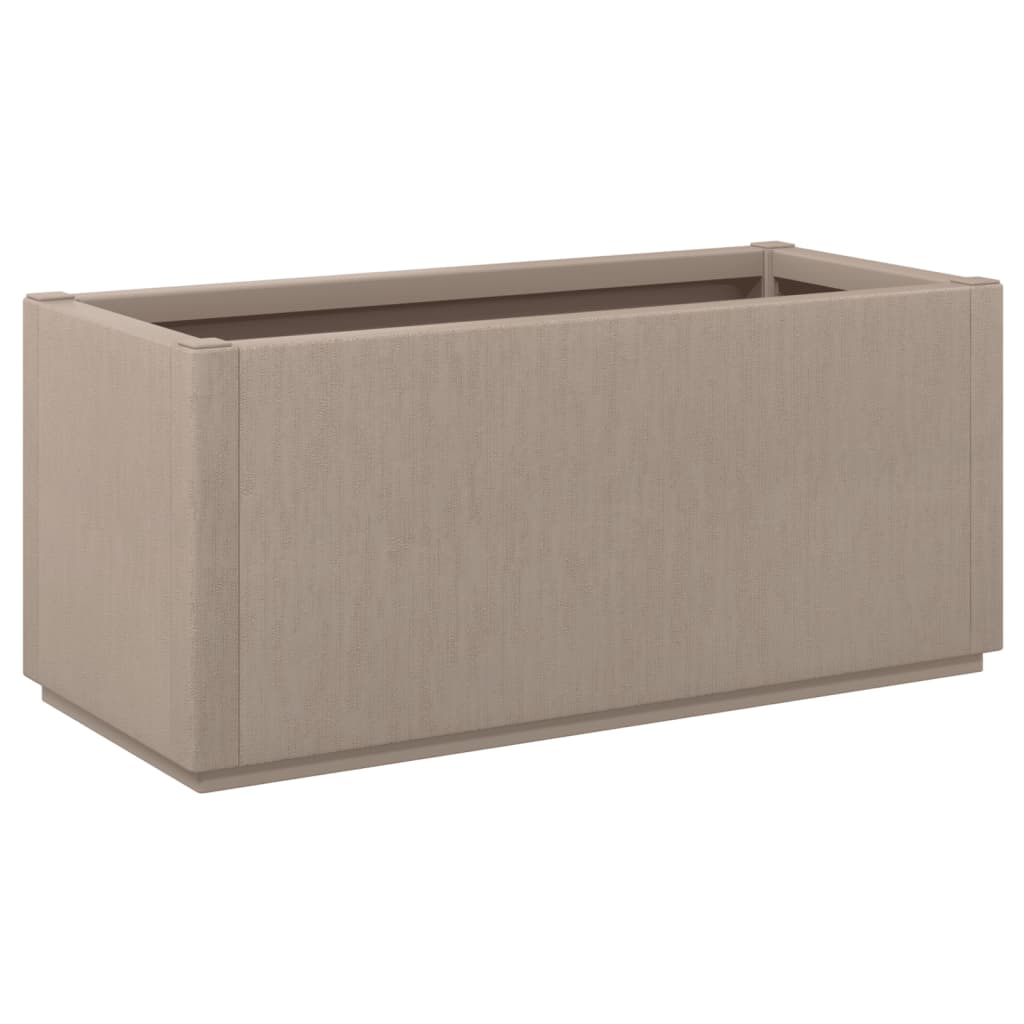 vidaXL Jardinieră de grădină, maro deschis, 80x36x35 cm, PP vidaXL Jardinieră de grădină, maro deschis, 80x36x35 cm, PP