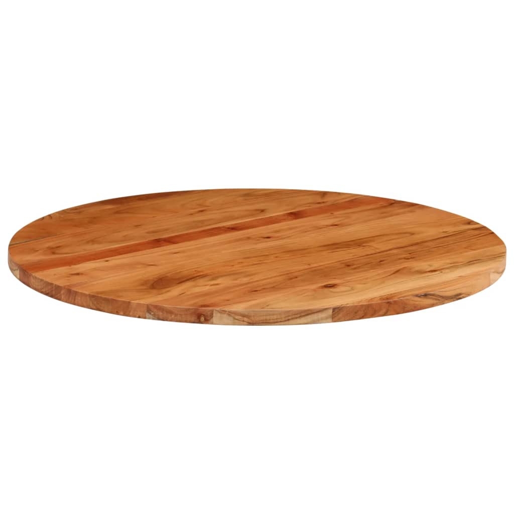 vidaXL Blat de masă rotund, Ø80x2,5 cm, lemn masiv de acacia vidaXL Blat de masă rotund, Ø80x2,5 cm, lemn masiv de acacia