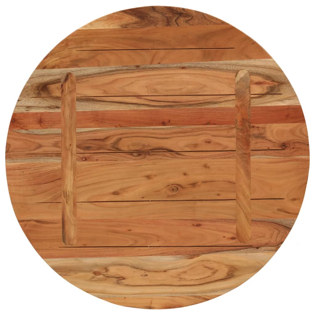 vidaXL Blat de masă rotund, Ø80x2,5 cm, lemn masiv de acacia vidaXL Blat de masă rotund, Ø80x2,5 cm, lemn masiv de acacia