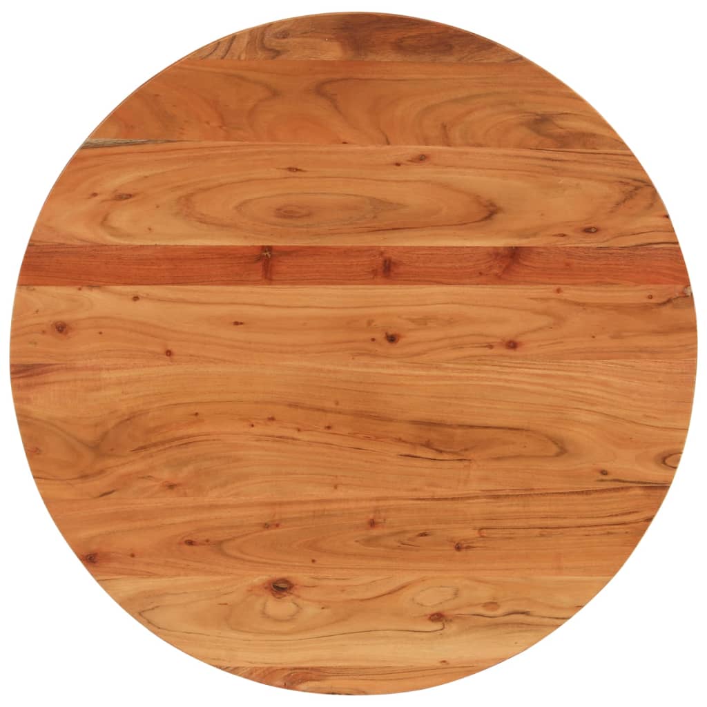 vidaXL Blat de masă rotund, Ø80x2,5 cm, lemn masiv de acacia vidaXL Blat de masă rotund, Ø80x2,5 cm, lemn masiv de acacia