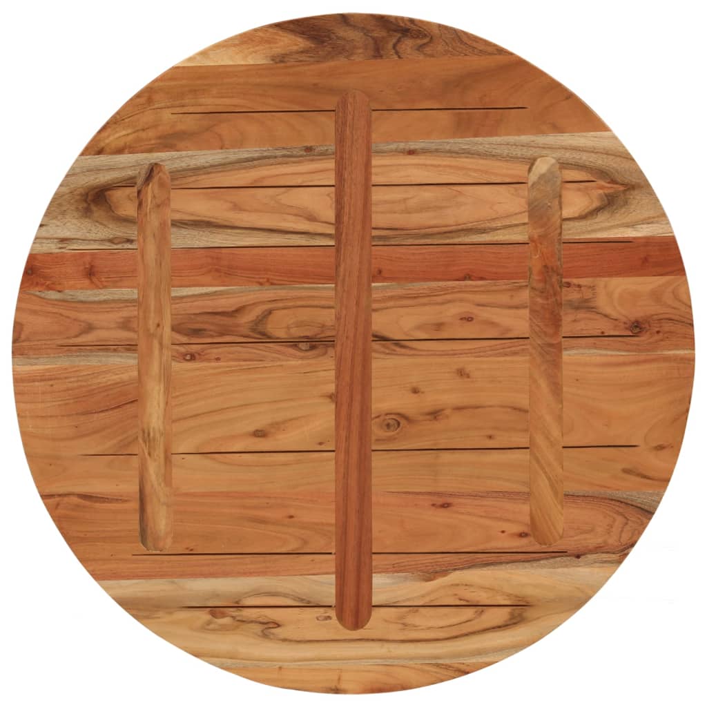vidaXL Blat de masă rotund, Ø90x2,5 cm, lemn masiv de acacia vidaXL Blat de masă rotund, Ø90x2,5 cm, lemn masiv de acacia