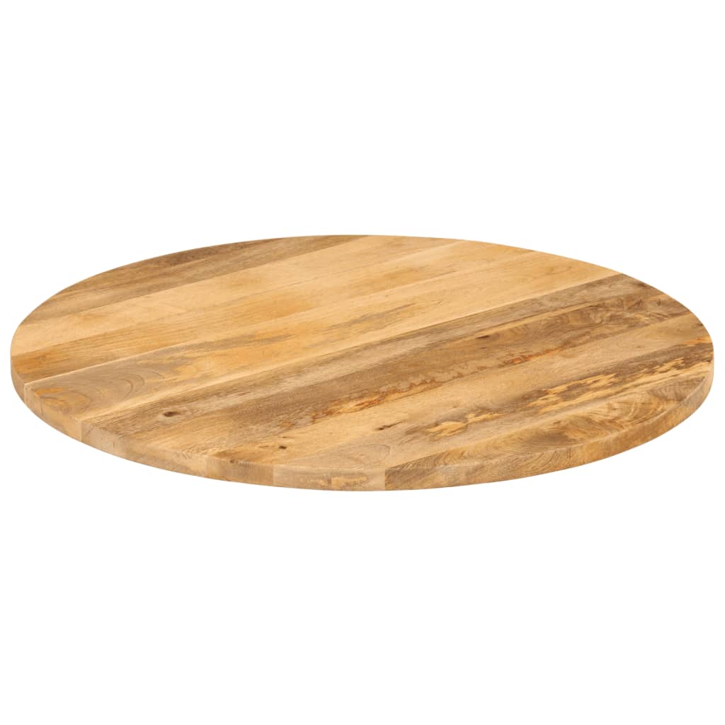 vidaXL Blat de masă rotund, Ø 90x3,8 cm, lemn masiv de mango brut vidaXL Blat de masă rotund, Ø 90x3,8 cm, lemn masiv de mango brut