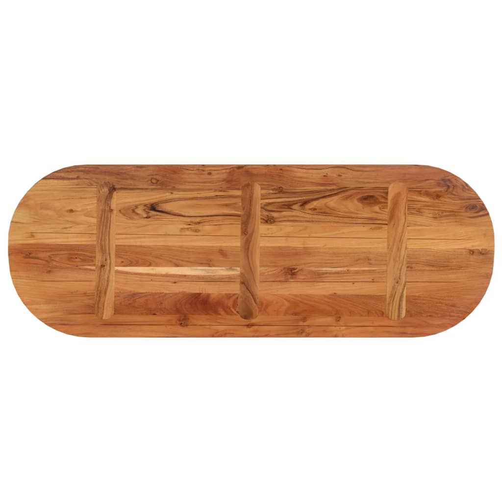 vidaXL Blat de masă oval, 110x40x2,5 cm, lemn masiv de acacia