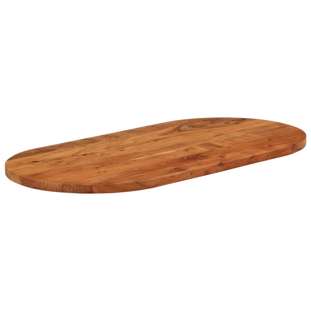 vidaXL Blat de masă oval, 100x50x2,5 cm, lemn masiv de acacia