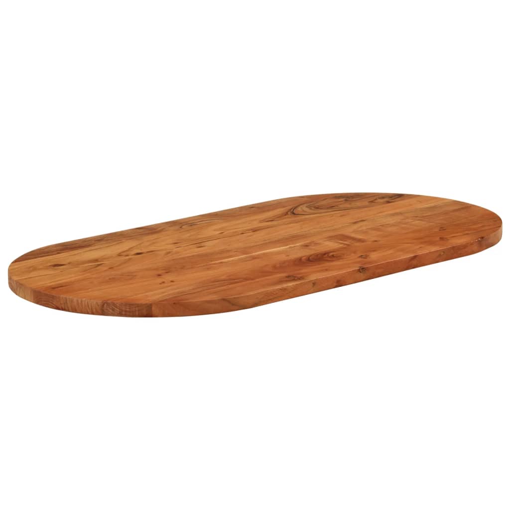 vidaXL Blat de masă oval, 80x40x3,8 cm, lemn masiv de acacia