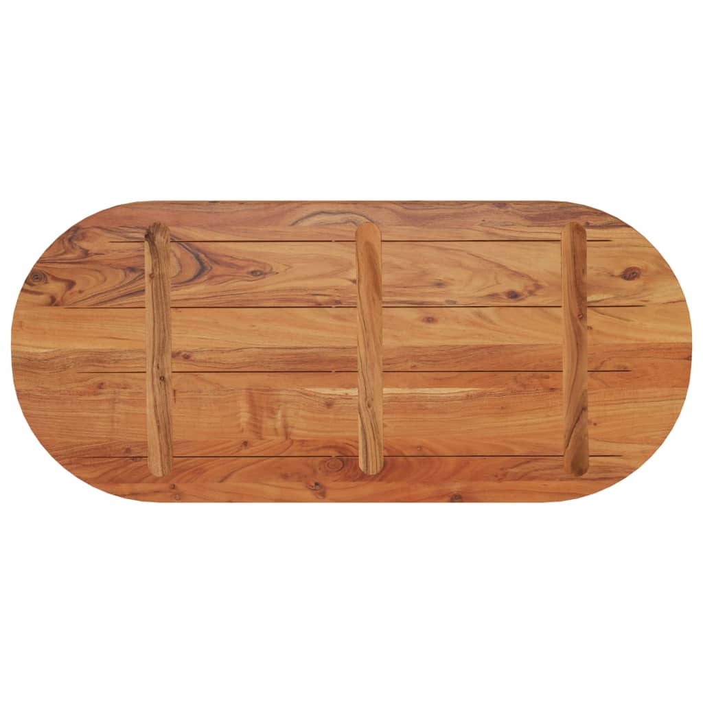 vidaXL Blat de masă oval, 90x40x3,8 cm, lemn masiv de acacia vidaXL Blat de masă oval, 90x40x3,8 cm, lemn masiv de acacia
