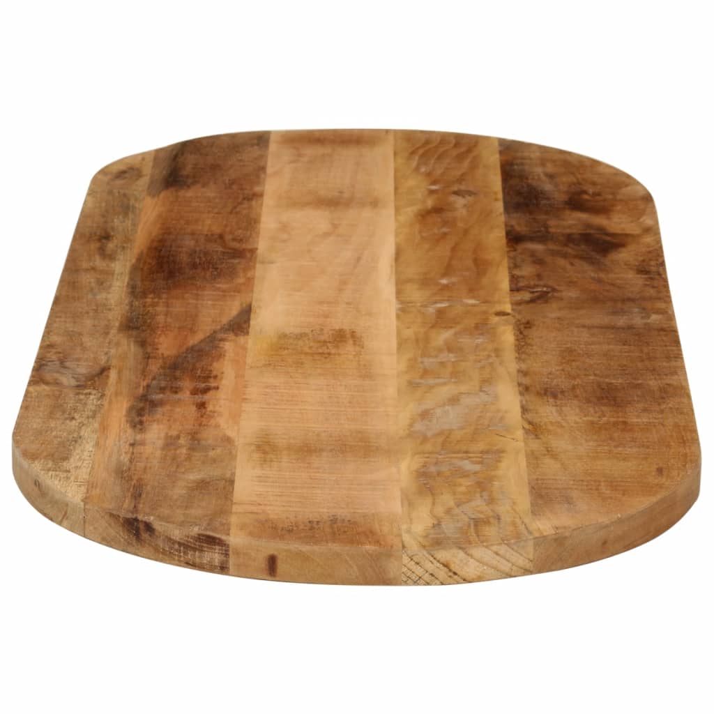 vidaXL Blat de masă oval, 80x40x2,5 cm, lemn masiv mango brut
