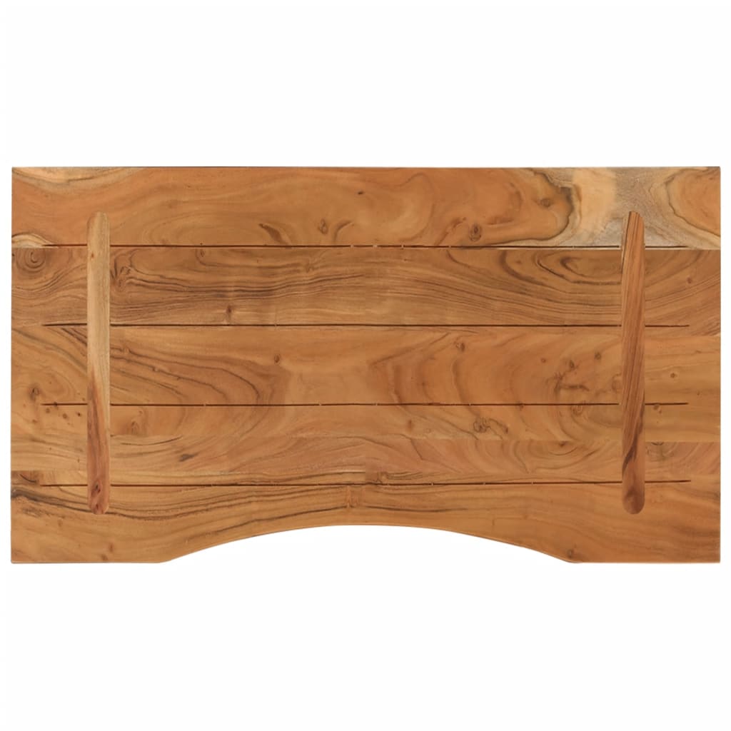 vidaXL Blat de birou 80x50x2,5 cm dreptunghiular lemn masiv de acacia vidaXL Blat de birou 80x50x2,5 cm dreptunghiular lemn masiv de acacia