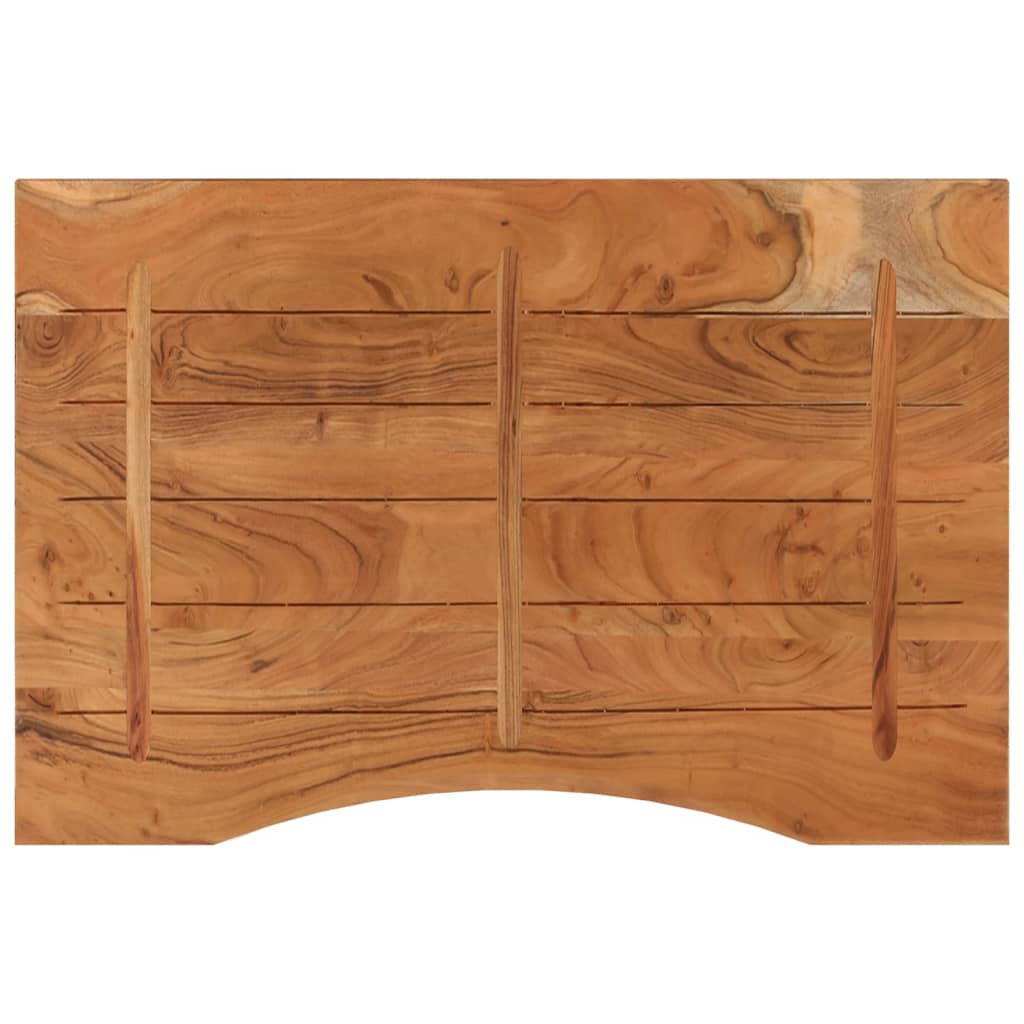 vidaXL Blat de birou 80x60x2,5 cm dreptunghiular lemn masiv de acacia vidaXL Blat de birou 80x60x2,5 cm dreptunghiular lemn masiv de acacia
