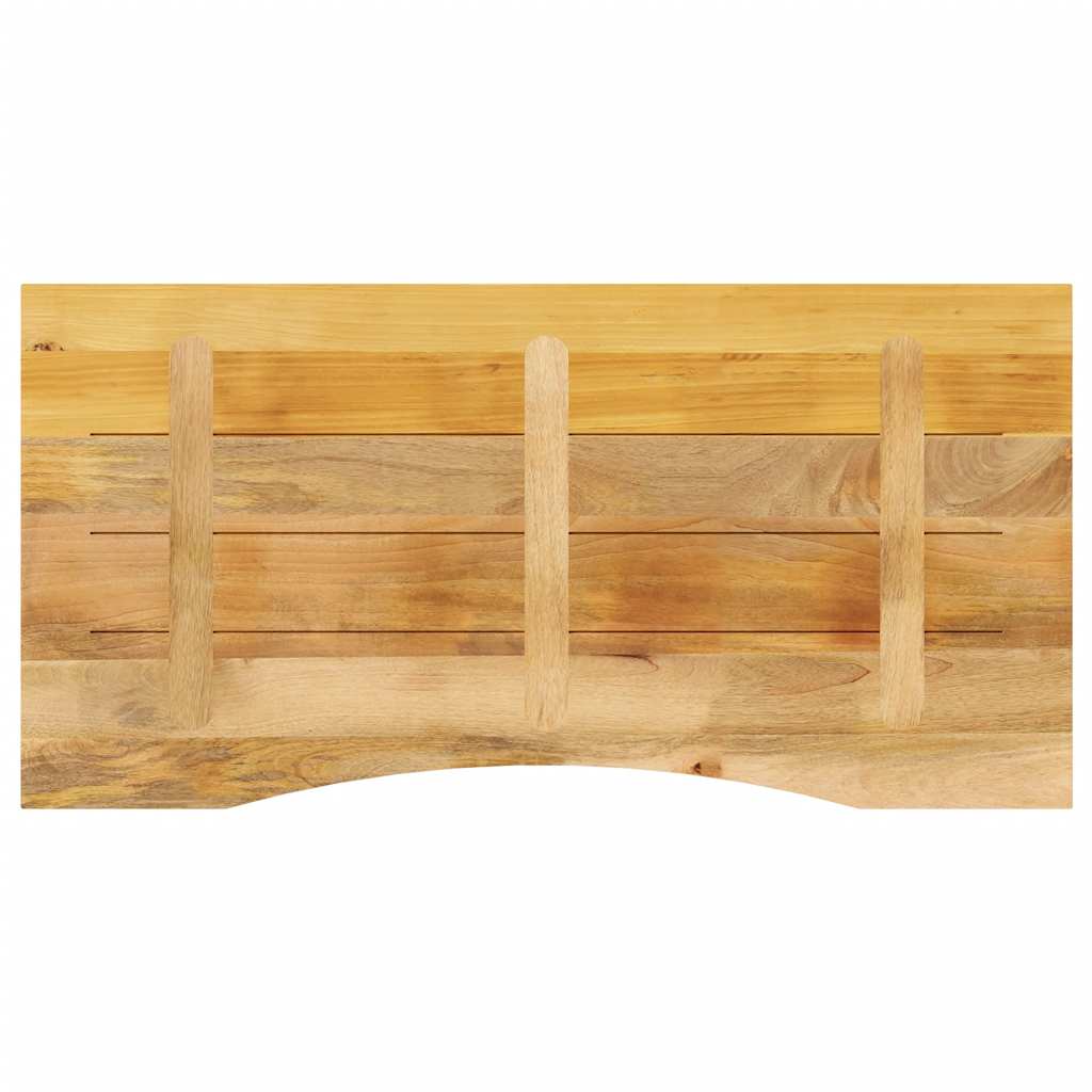 vidaXL Blat birou cu decupaj curbat 120x50x2,5cm lemn masiv mango brut vidaXL Blat birou cu decupaj curbat 120x50x2,5cm lemn masiv mango brut