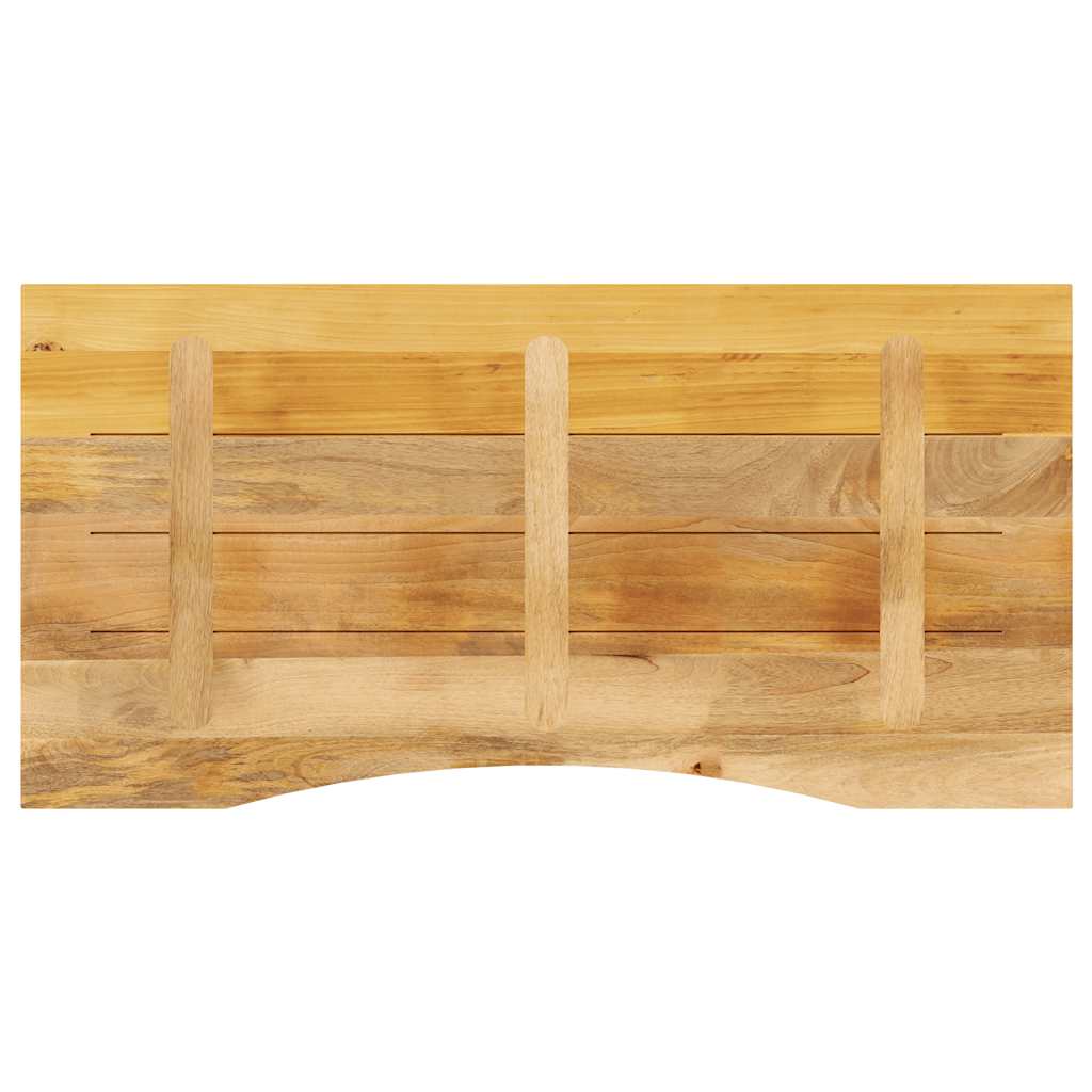 vidaXL Blat birou cu decupaj curbat 140x50x2,5cm lemn masiv mango brut