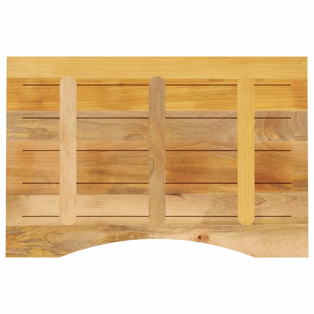 vidaXL Blat birou cu decupaj curbat 100x60x2,5 cm lemn masiv mango vidaXL Blat birou cu decupaj curbat 100x60x2,5 cm lemn masiv mango