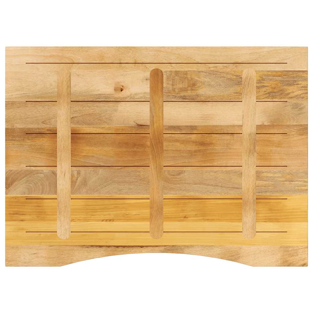 vidaXL Blat birou cu decupaj curbat 100x80x2,5cm lemn masiv mango brut vidaXL Blat birou cu decupaj curbat 100x80x2,5cm lemn masiv mango brut