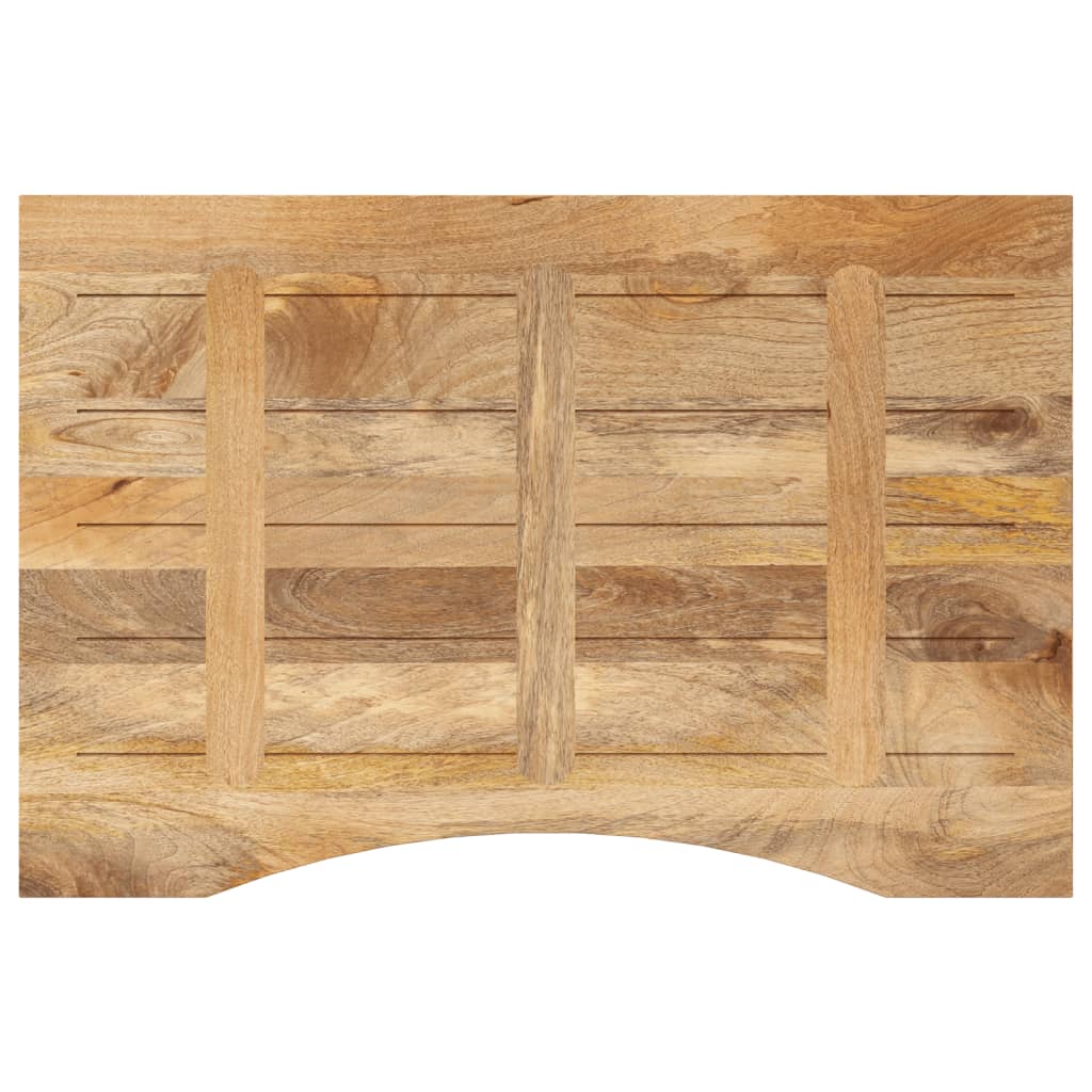 vidaXL Blat birou cu decupaj curbat 100x50x2,5cm lemn masiv mango brut vidaXL Blat birou cu decupaj curbat 100x50x2,5cm lemn masiv mango brut