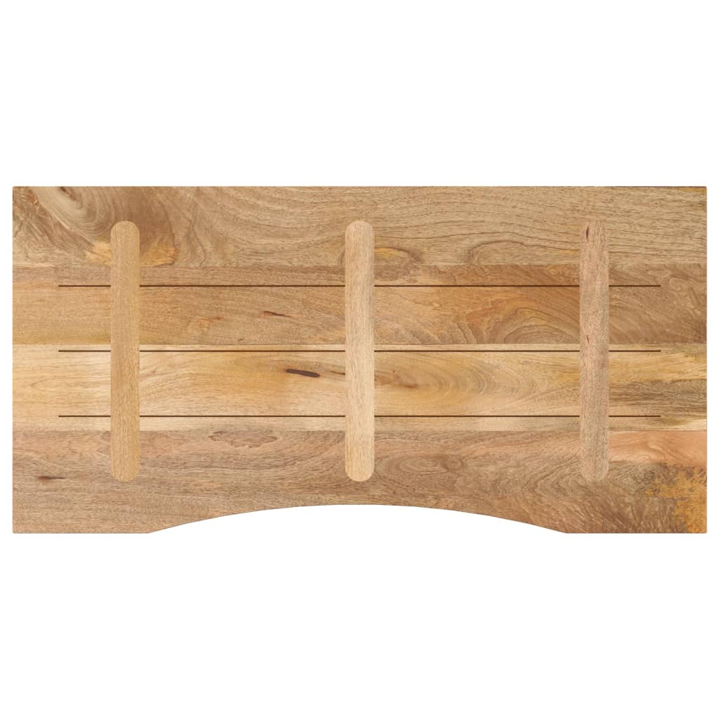 vidaXL Blat birou cu decupaj curbat 110x50x2,5cm lemn masiv mango brut vidaXL Blat birou cu decupaj curbat 110x50x2,5cm lemn masiv mango brut
