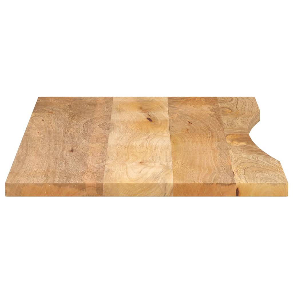 vidaXL Blat birou cu decupaj curbat 120x50x2,5cm lemn masiv mango brut