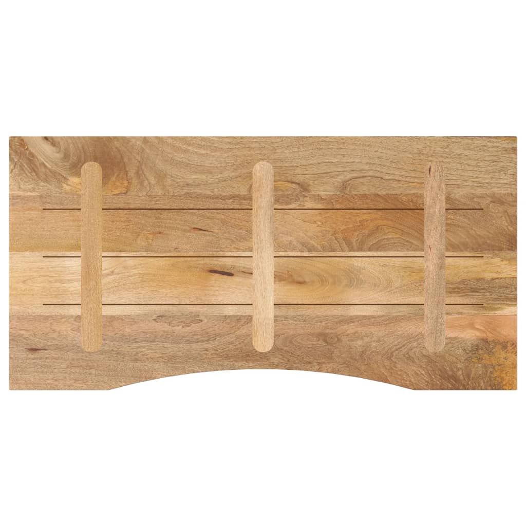 vidaXL Blat birou cu decupaj curbat 120x50x2,5cm lemn masiv mango brut