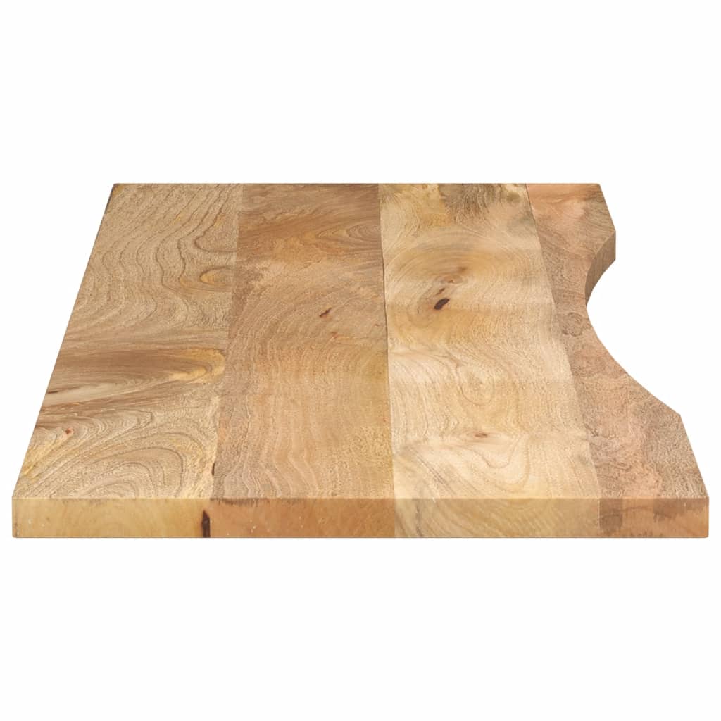 vidaXL Blat birou cu decupaj curbat 160x50x2,5cm lemn masiv mango brut