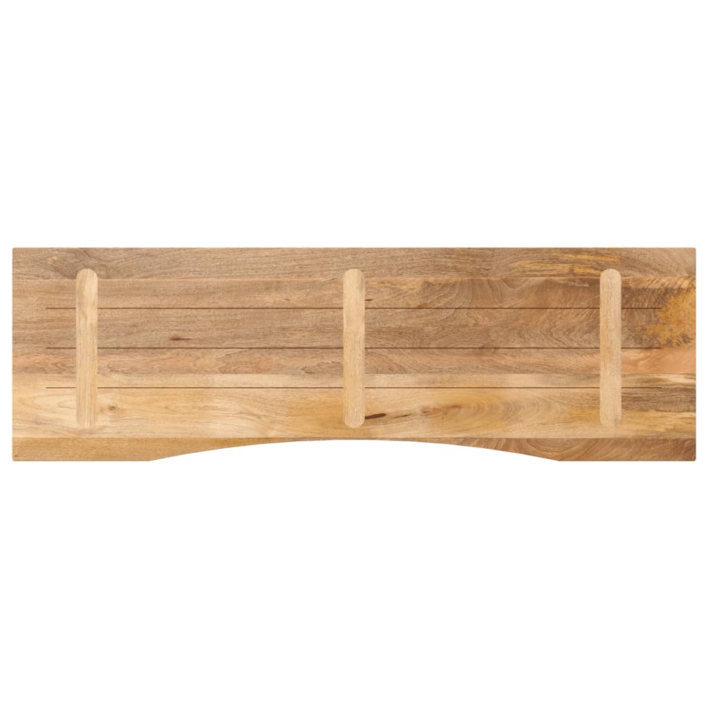 vidaXL Blat birou cu decupaj curbat 160x50x2,5cm lemn masiv mango brut