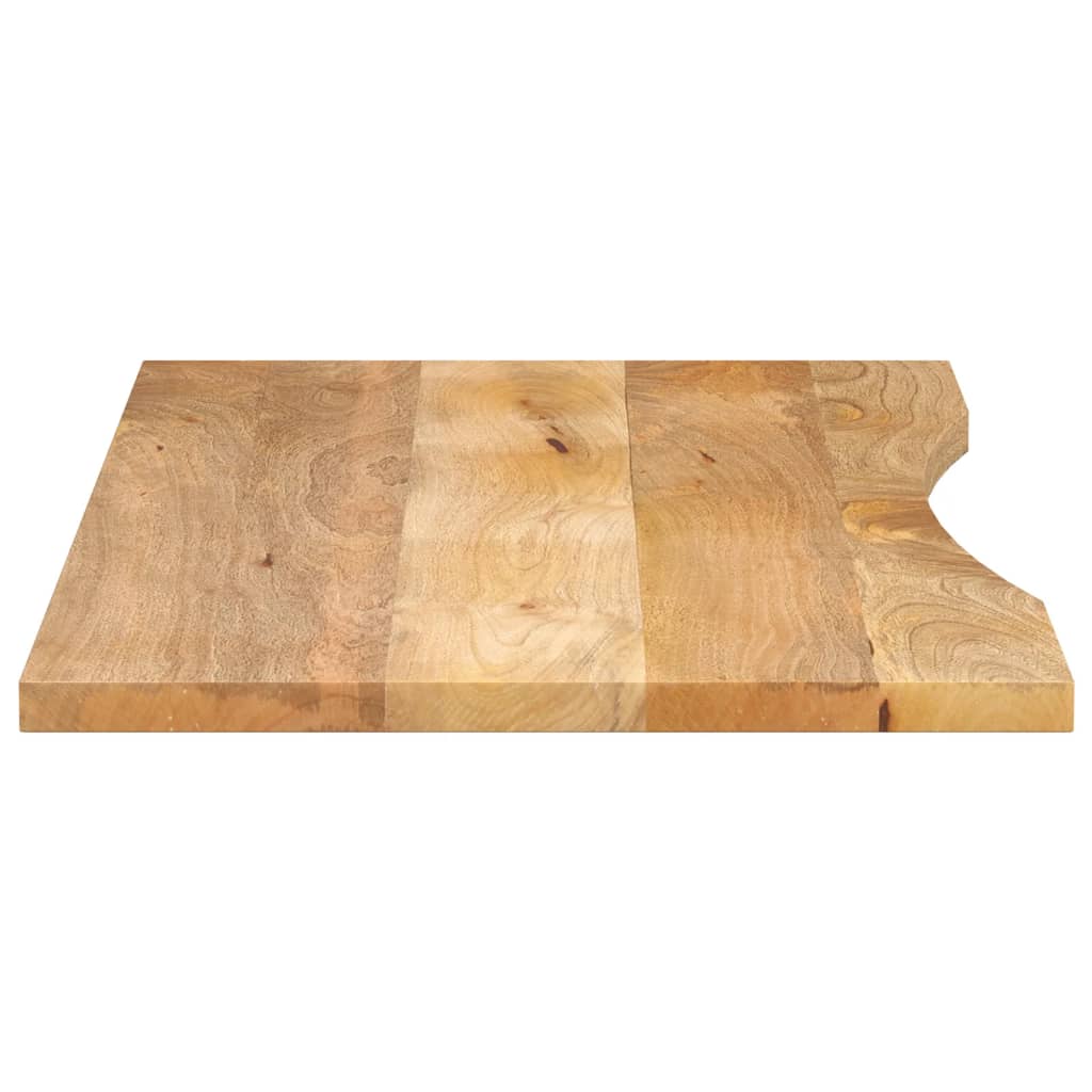 vidaXL Blat birou cu decupaj curbat 110x60x2,5cm lemn masiv mango brut