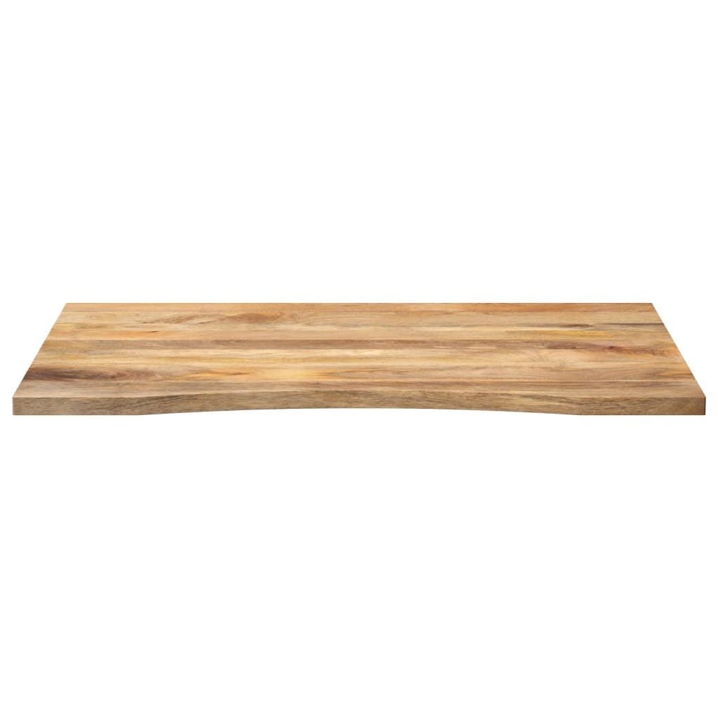 vidaXL Blat birou cu decupaj curbat 100x80x2,5cm lemn masiv mango brut