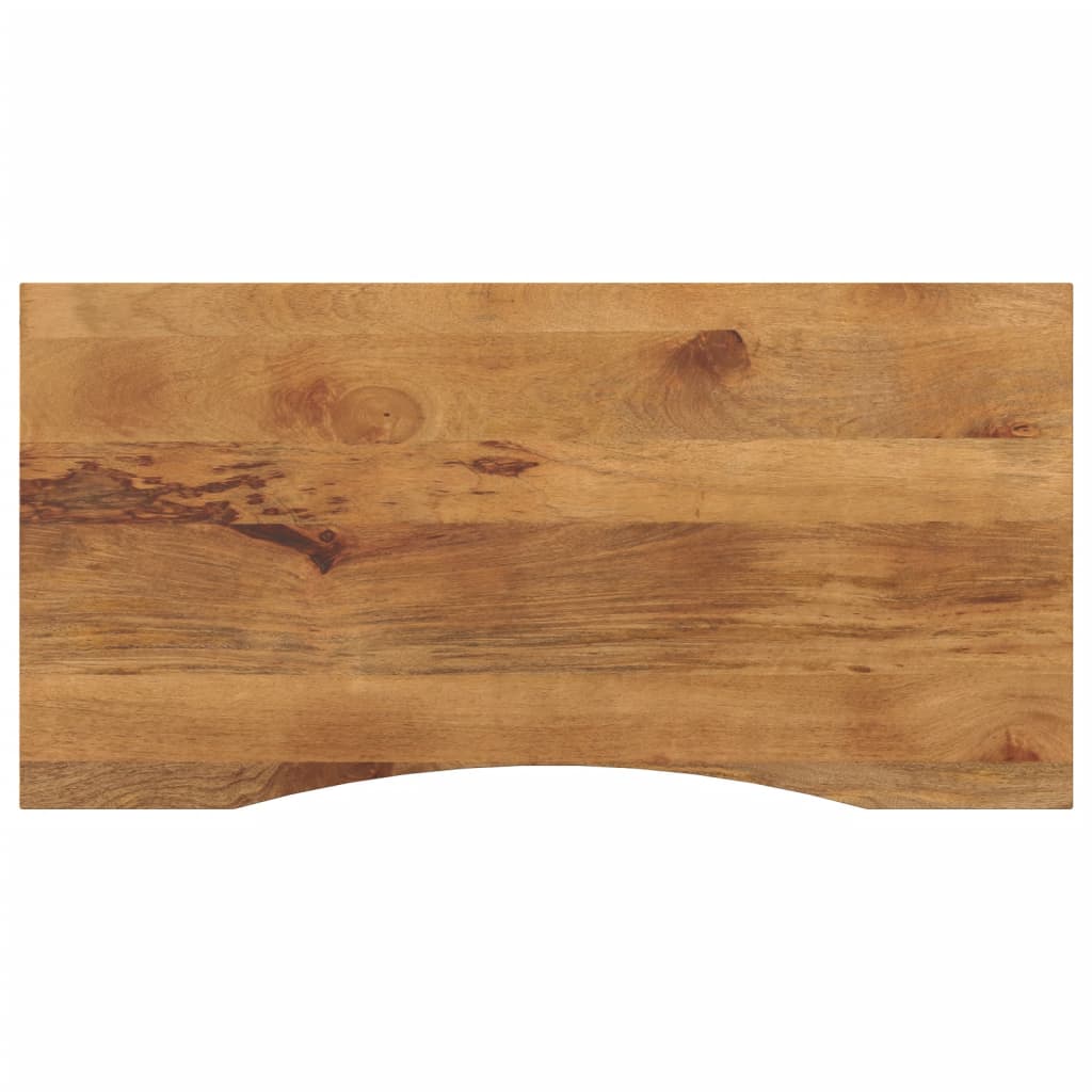 vidaXL Blat birou cu decupaj curbat 110x50x2,5cm lemn masiv mango brut vidaXL Blat birou cu decupaj curbat 110x50x2,5cm lemn masiv mango brut