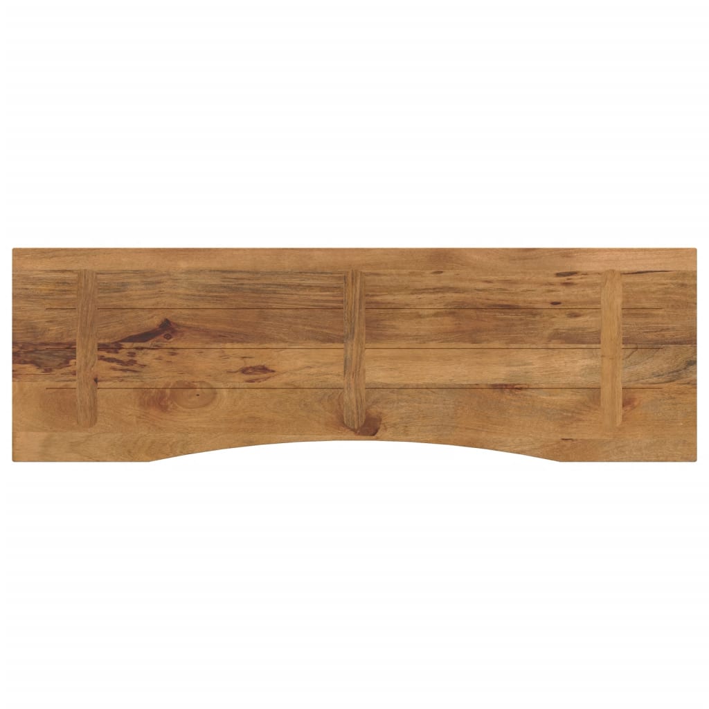 vidaXL Blat birou cu decupaj curbat 160x50x2,5cm lemn masiv mango brut