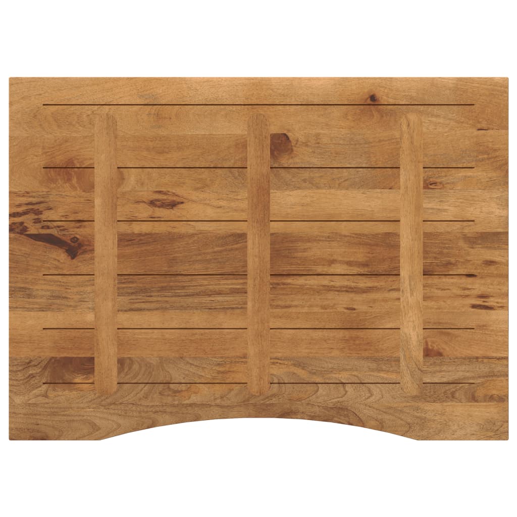 vidaXL Blat birou cu decupaj curbat 100x80x2,5cm lemn masiv mango brut vidaXL Blat birou cu decupaj curbat 100x80x2,5cm lemn masiv mango brut