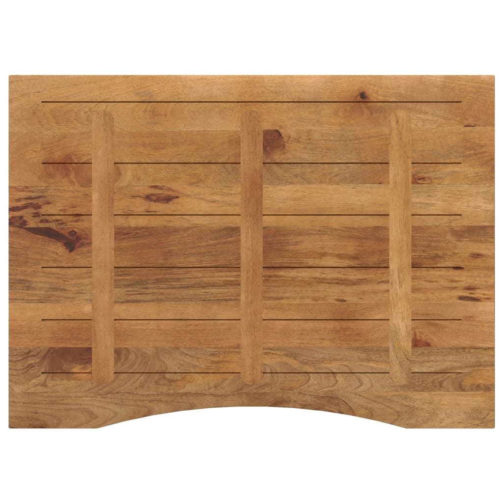 vidaXL Blat birou cu decupaj curbat 110x80x2,5cm lemn masiv mango brut