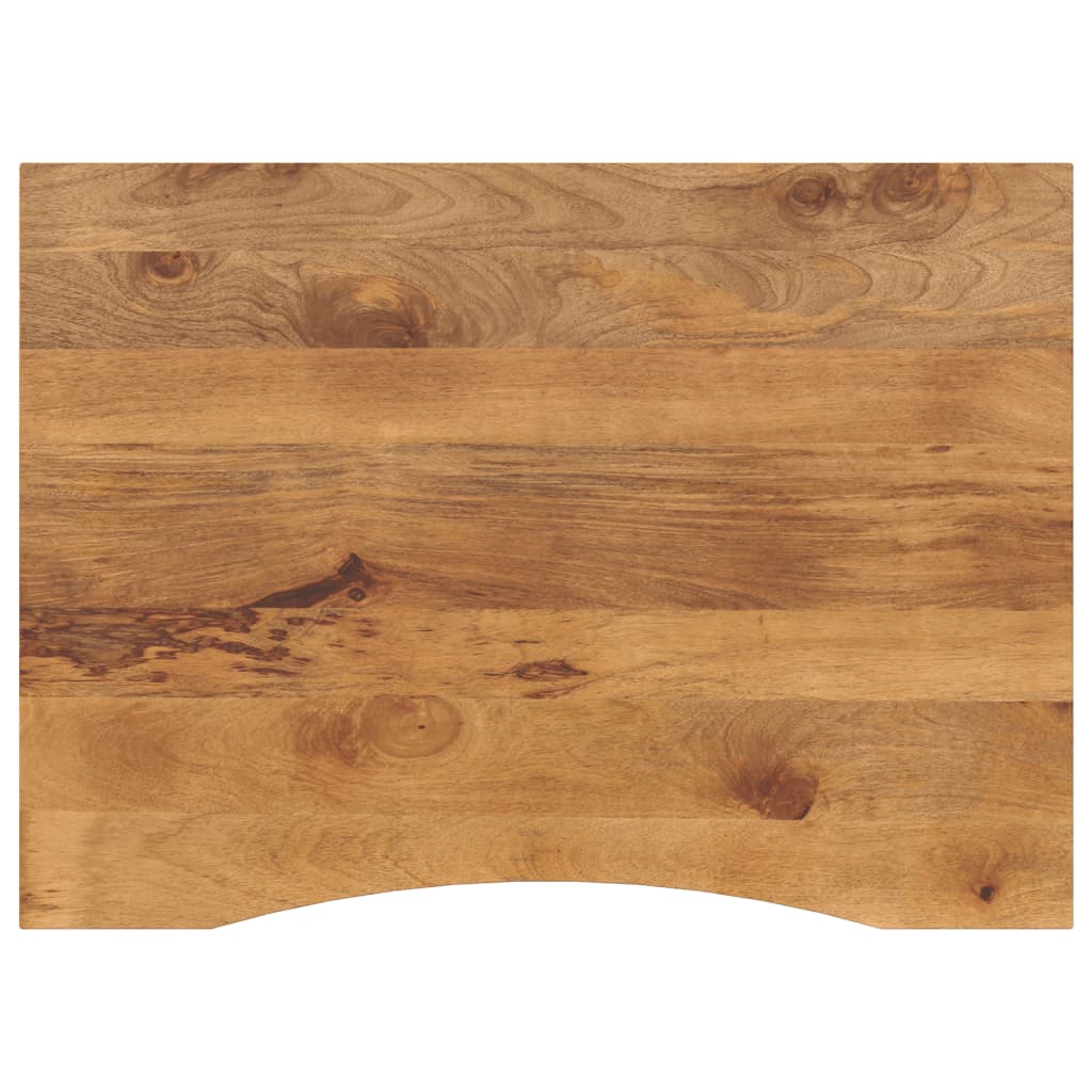 vidaXL Blat birou cu decupaj curbat 110x80x2,5cm lemn masiv mango brut