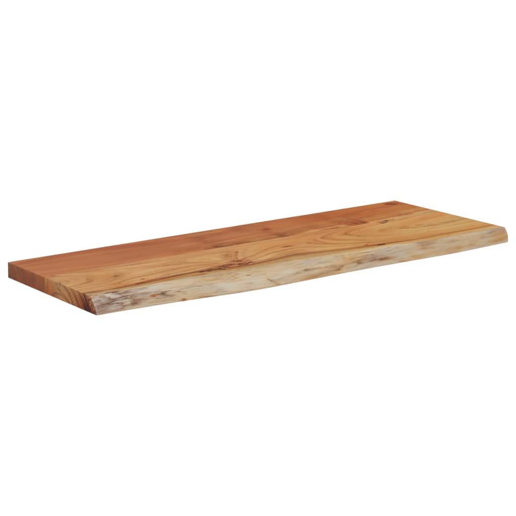 vidaXL Raft perete 50x20x2,5 cm dreptunghiular lemn acacia margine vie vidaXL Raft perete 50x20x2,5 cm dreptunghiular lemn acacia margine vie
