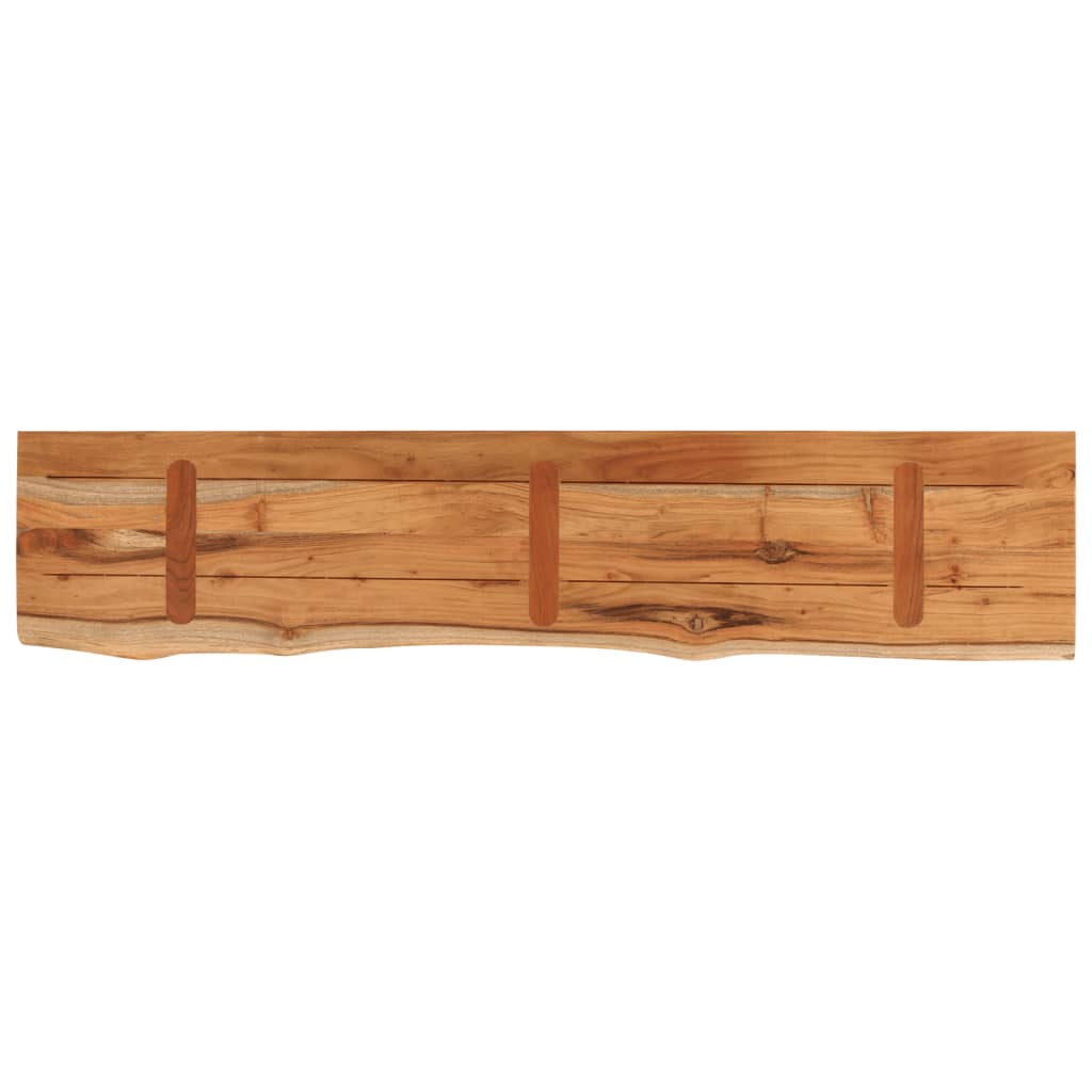 vidaXL Raft perete 90x20x2,5 cm dreptunghiular lemn acacia margine vie vidaXL Raft perete 90x20x2,5 cm dreptunghiular lemn acacia margine vie