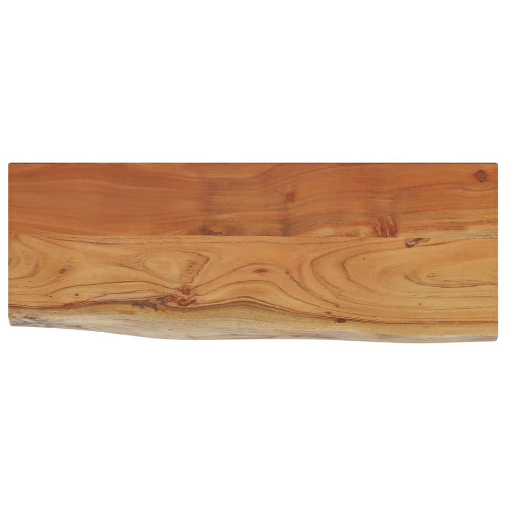vidaXL Raft perete 80x30x2,5 cm dreptunghiular lemn acacia margine vie vidaXL Raft perete 80x30x2,5 cm dreptunghiular lemn acacia margine vie