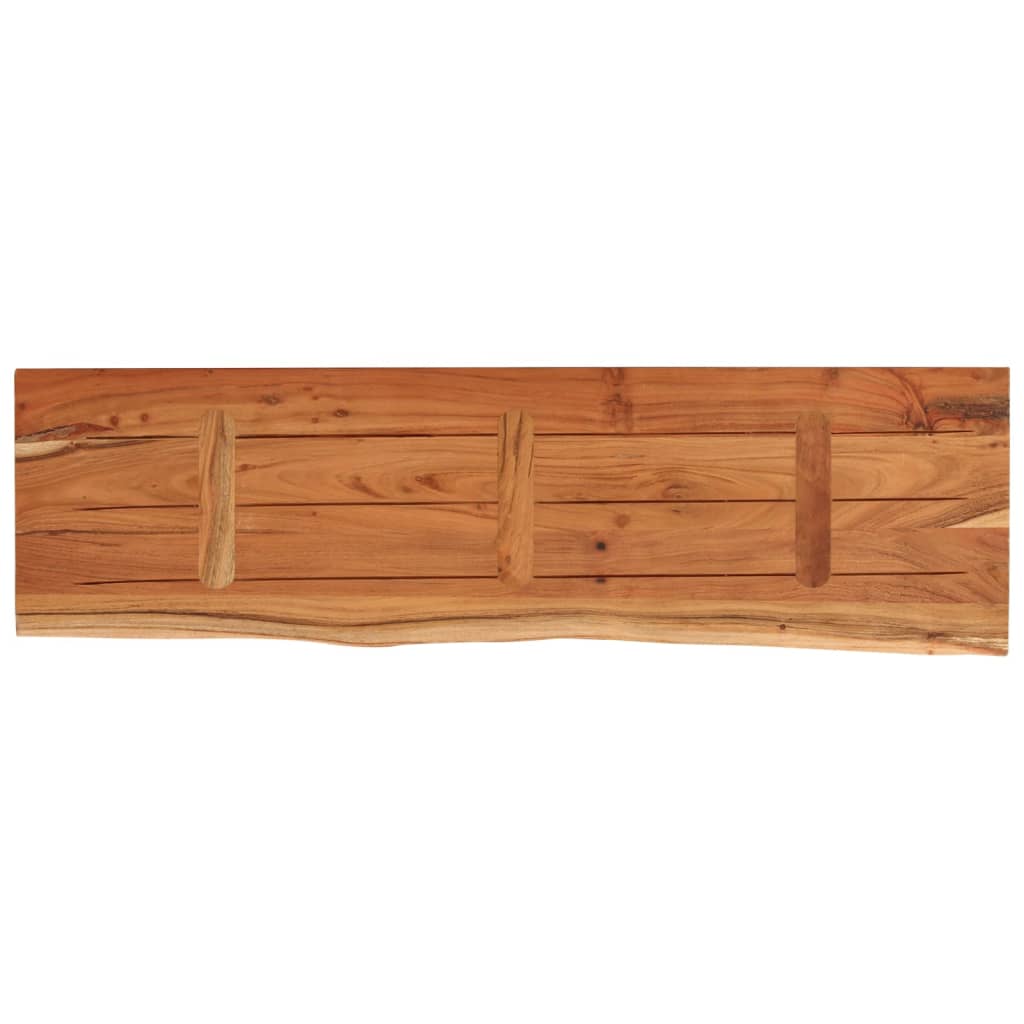 vidaXL Raft perete 90x30x2,5 cm dreptunghiular lemn acacia margine vie vidaXL Raft perete 90x30x2,5 cm dreptunghiular lemn acacia margine vie