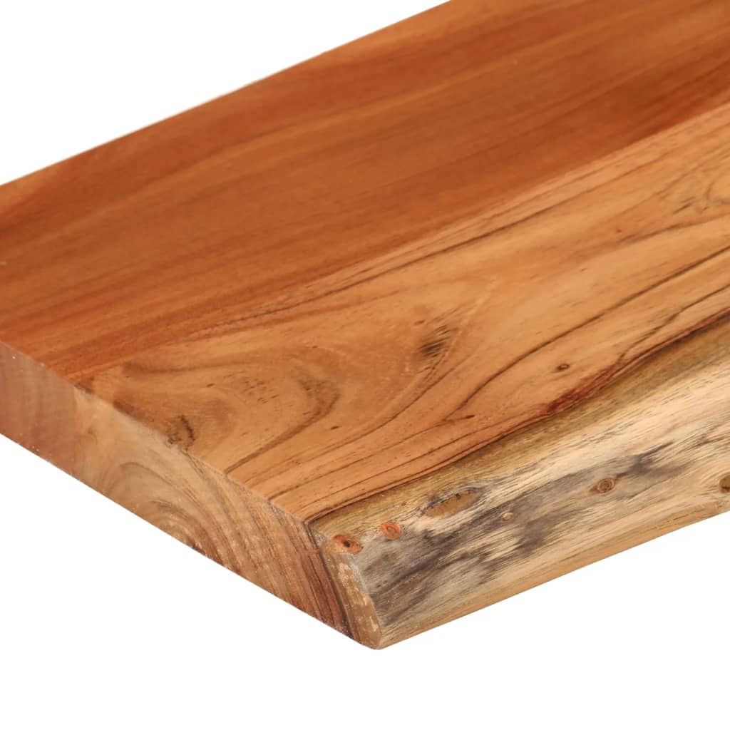 vidaXL Raft perete 120x30x2,5cm dreptunghiular lemn acacia margine vie vidaXL Raft perete 120x30x2,5cm dreptunghiular lemn acacia margine vie