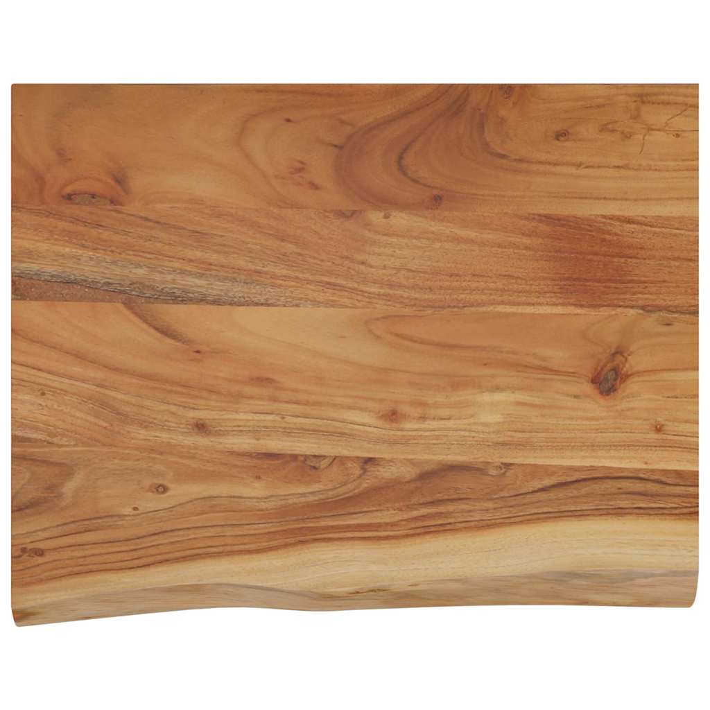 vidaXL Raft perete 50x40x2,5 cm dreptunghiular lemn acacia margine vie vidaXL Raft perete 50x40x2,5 cm dreptunghiular lemn acacia margine vie