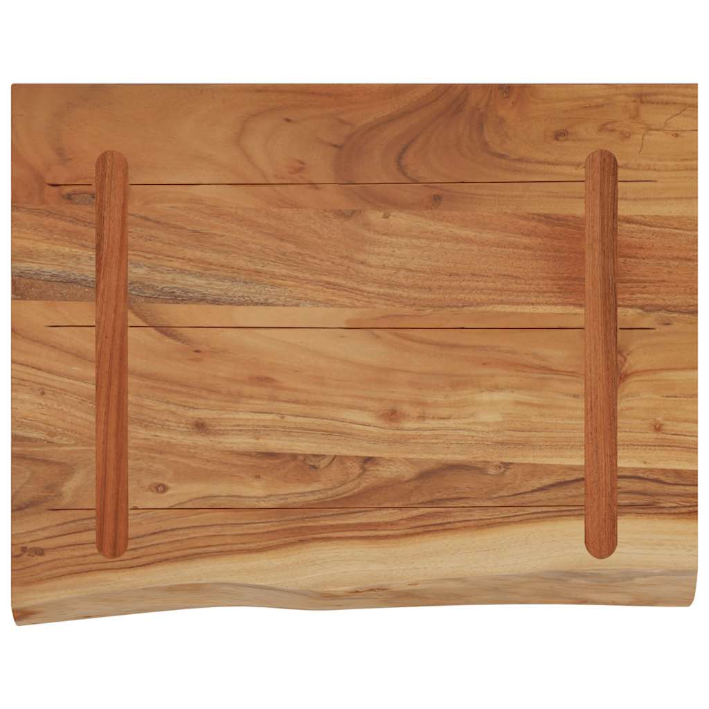 vidaXL Raft perete 50x40x2,5 cm dreptunghiular lemn acacia margine vie vidaXL Raft perete 50x40x2,5 cm dreptunghiular lemn acacia margine vie